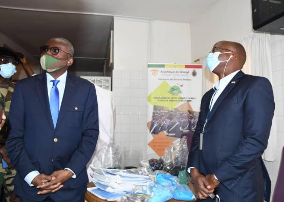 Visite du Ministre des Forces armées à l’hôpital militaire de Ouakam